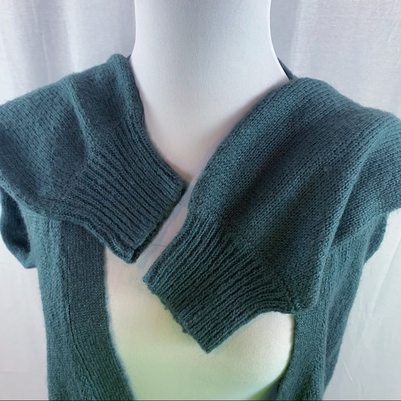 Mudd green open front embroidered floral cardigan - Picture 5 of 13